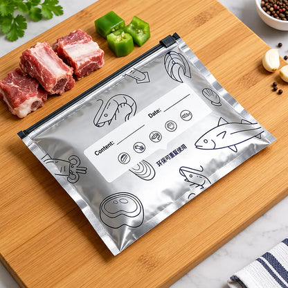 Sealora™ Reusable Aluminium Food Storage Bags (Pack of 20)