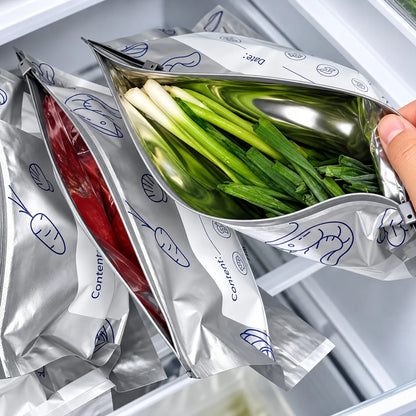 Sealora™ Reusable Aluminium Food Storage Bags (Pack of 20)